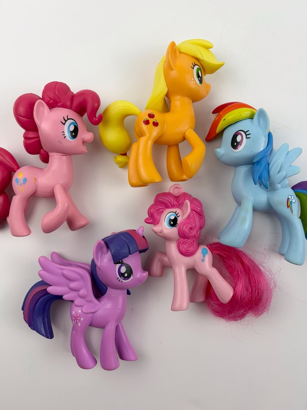 My Little Pony Friendship Is Magic Lot of 5 Molded Hair MLP Horse Toys Figures
